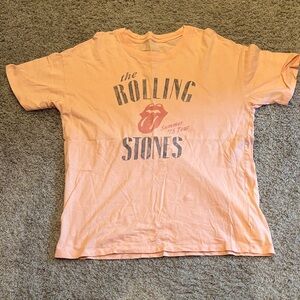 American Eagle Outfitters Women’s Orange Rolling Stones T-Shirt